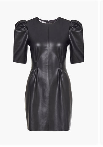 Preowned NWOT Faux Leather Dress