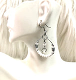 Wire dangle earrings