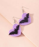 Cute Bat Halloween Earrings