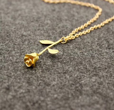 Delicate Rose Necklace