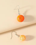 Cute Orange Statement Earrings