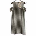 Michael Kors NWT Preowned Gingham Patterned Dress