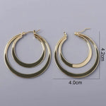 Gold Double Hoop Earrings