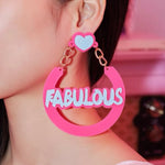 Fabulous oversized statement earrings