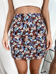 Floral Bodycon Skirt