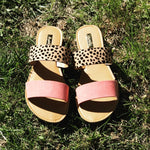 Ladies cheetah print slippers