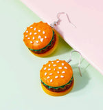 Hamburger Novelty Earrings