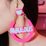 Fabulous oversized statement earrings