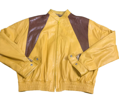 Vintage 2 Tone Leather Jacket