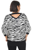 Zebra Striped Sweater