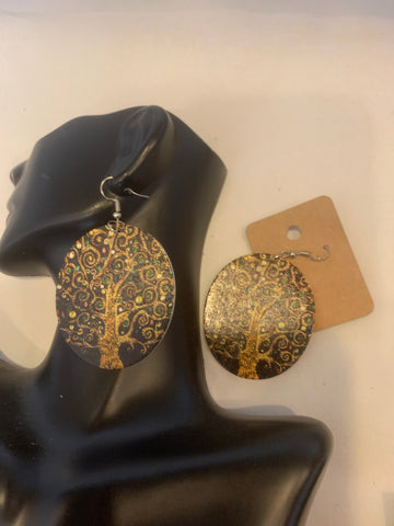 Tree of Life Graphic Earrings