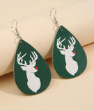 Reindeer Christmas Graphic Earrings