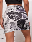 Newsprint Skirt