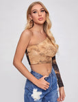 Cropped one sleeve top