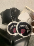 I Love My Fro Afrocentric Earrings