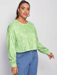 Plus Size Print Sweatshirt