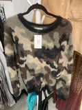 NWT Preowned Anthropologie Cloth & Stone Camo Sweater