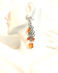 Orange Dangle Earrings