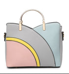 Rainbow Design Convertible Handbag