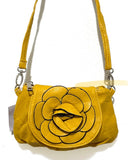 Rose Embellished Crossbody Bag