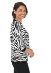 Zebra Striped Sweater