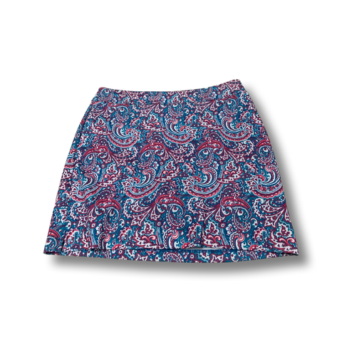 Preowned Paisley Patterned Skort