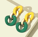 Vintage look chain link earrings