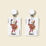 Joker Card Earrings