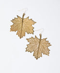 Spun Wire Leaf Earrings