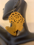 Afrocentric Jerry Curl Lady Earrings