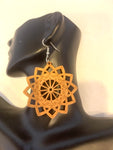 Laser Cut Wooden Earrings