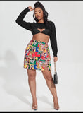 Pop Art Graphic Skirt