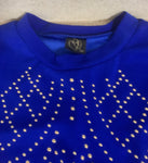 Blue Studded Blouse