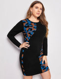 Cheetah Print Sweater Dress