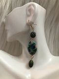 Peacock Beaded Earrings