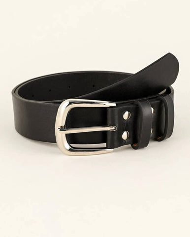 Black Vegan Leather Belt