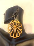 Laser Cut Wooden Earrings