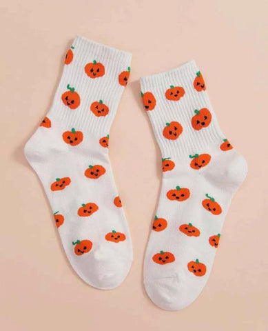 Pumpkin Patterned Socks