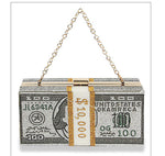 Cute Rhinestone Bling Money Bag