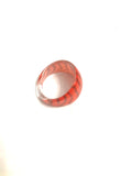 Red striped ring