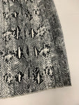 Preowned Snakeskin Patterned Pleated Skirt