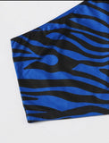 Zebra Striped Crop Top