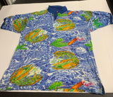 Vintage Tropical Graphic Polo Top