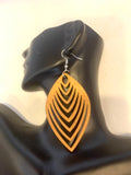 Laser Cut Wooden Earrings