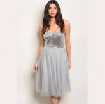 Silver Formal Dress