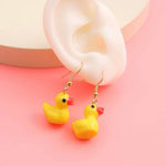 Cute rubber duck earrings
