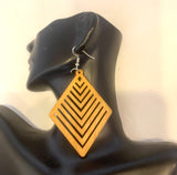 Laser Cut Wooden Earrings