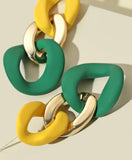 Vintage look chain link earrings