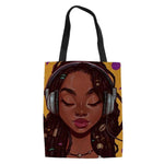 Cute Afrocentric Graphic Tote Bag