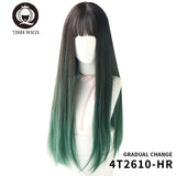 Cute Ombre Wig with Bangs